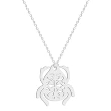 Load image into Gallery viewer, Ancient Egyptian Scarab Beetle Filigree Pendant Necklace