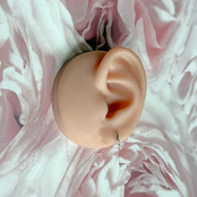 Load image into Gallery viewer, Sterling Silver Small Plain Hinged Micro Huggie Hoop Earrings