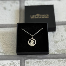 Load image into Gallery viewer, Solid 925 Sterling Silver Saint Christopher Pendant Necklace
