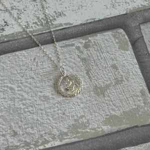 Solid 925 Sterling Silver Saint Christopher Pendant Necklace