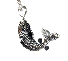 Load image into Gallery viewer, Lucky Chinese Koi Carp Mens Pendant Necklace