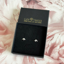 Load image into Gallery viewer, Sterling Silver Stegosaurus Dinosaur Stud Earrings