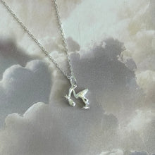 Load image into Gallery viewer, Solid 925 Sterling Silver Stork Pendant Necklace