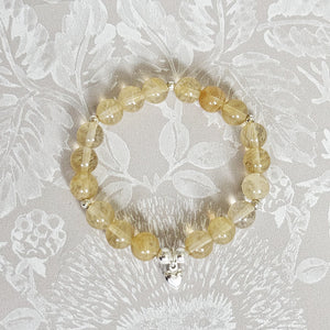 The Wealth Frequency Gemstone Bracelet with Real Citrine Gemstone