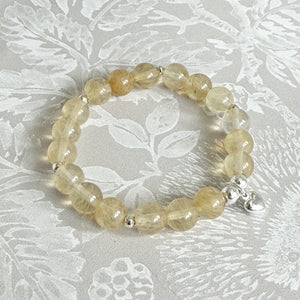 The Wealth Frequency Gemstone Bracelet with Real Citrine Gemstone