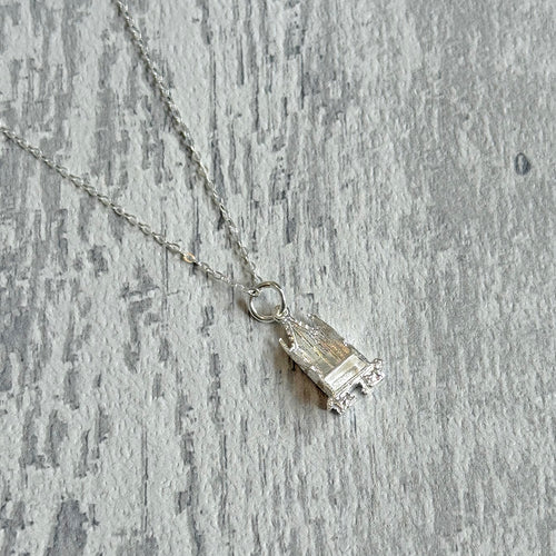 Sterling Silver Throne Pendant Necklace