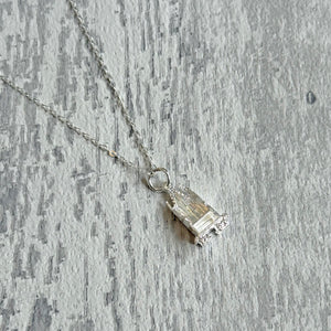 Sterling Silver Throne Pendant Necklace