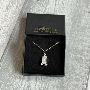 Sterling Silver Throne Pendant Necklace