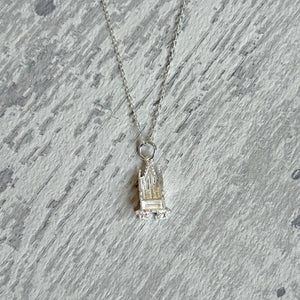Sterling Silver Throne Pendant Necklace