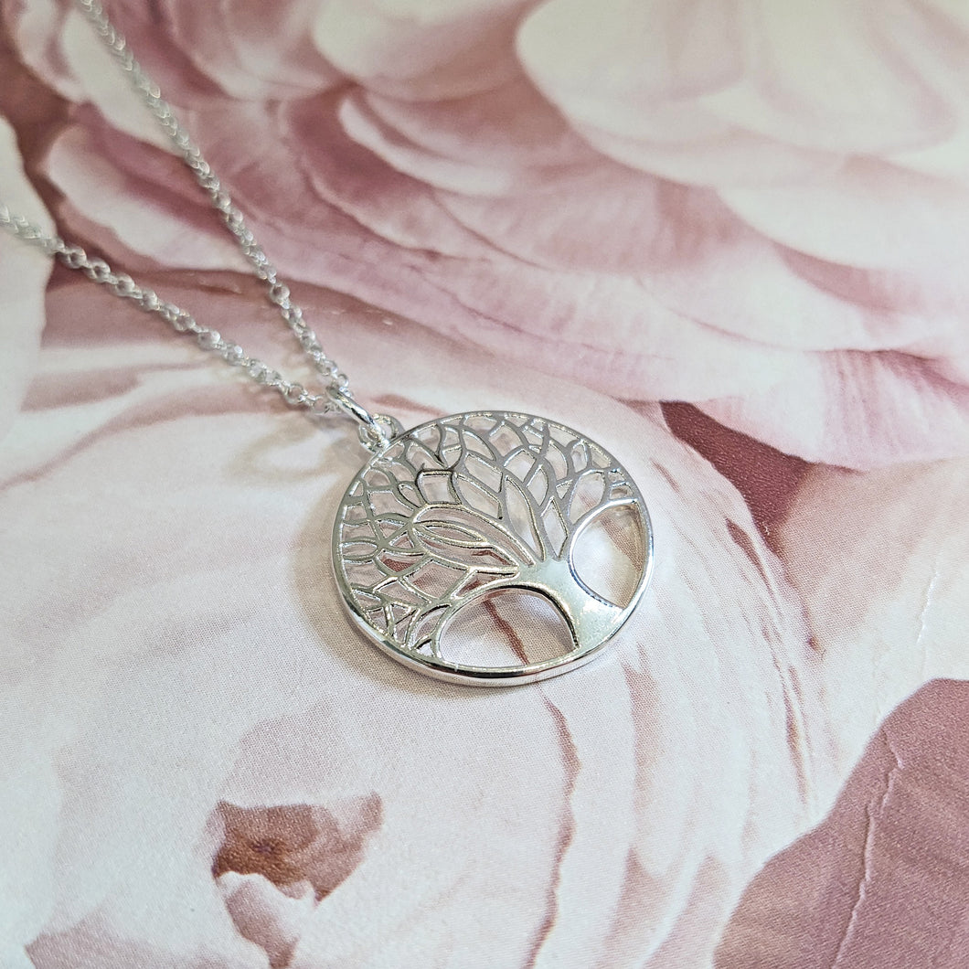 Sterling Silver Celtic Tree of Life Pendant Necklace