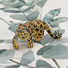 Load image into Gallery viewer, Miniature Leopard Figurine Porcelain Jaguar Ornament