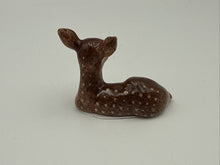 Load image into Gallery viewer, Baby Deer Minifig Mini Figurine Hand Painted Porcelain Ornament