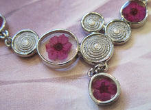 Load image into Gallery viewer, Pink Narcissus Real Flower Silver Plated Necklace