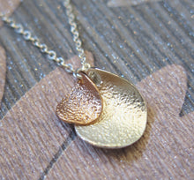 Load image into Gallery viewer, Rose Gold &amp; Silver Plated Teardrop Necklace