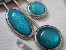 Load image into Gallery viewer, Aqua Contemporary Silver Plated Necklace