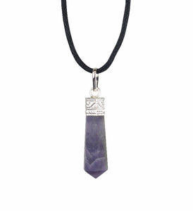 Lucky Amethyst Pendulum Pendant