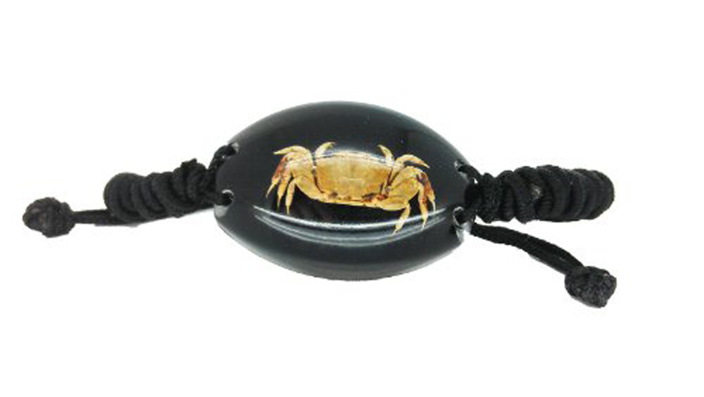 Real Crab Black Bracelet