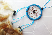 Load image into Gallery viewer, Small Turquoise Blue Native American Dream Catcher