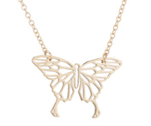 Load image into Gallery viewer, Rose Gold, Gold and Silver Plated Lucky Butterfly Origami Pendant Necklace