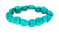 Lucky Chrysocolla Howlite Gemini Birthstone Bracelet