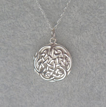 Load image into Gallery viewer, Solid 925 Sterling Silver Celtic Knot Keepsake Locket