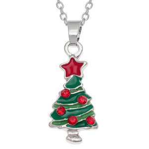 Christmas Tree Necklace Pendant