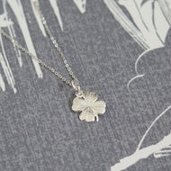 Sterling Silver Four Leaf Clover Pendant Necklace