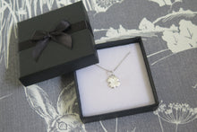 Load image into Gallery viewer, Sterling Silver Four Leaf Clover Pendant Necklace