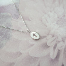 Load image into Gallery viewer, Sterling Silver Cross Pendant Necklace