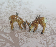 Baby Deer Porcelain Earrings