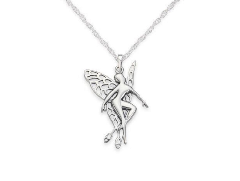 Fairy Solid 925 Sterling Silver Pendant