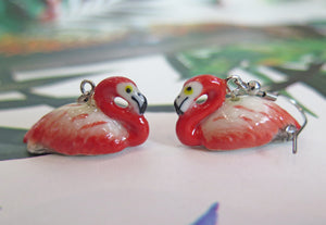 Flamingo Porcelain Earrings