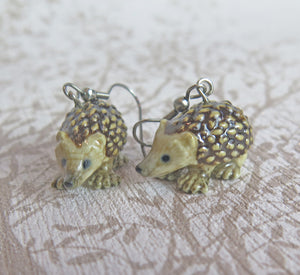 Hedgehog Porcelain Earrings