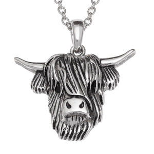 Scottish Highland Cow Pendant Necklace