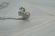 Sterling Silver Lucky Bunny Rabbit Pendant Necklace