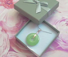 Load image into Gallery viewer, Lucky Genuine Grade A Natural Jade &amp; 925 Sterling Silver Agogo Pendant