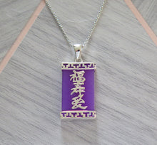 Load image into Gallery viewer, Lucky Rare Genuine Grade A Lavender Jade 925 Sterling Silver Good Luck Pendant Active