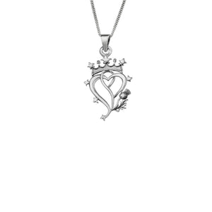 Scottish Luckenbooth Sterling Silver Love Pendant