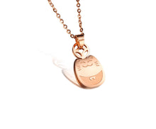 Load image into Gallery viewer, Lucky Cat Maneki Neko Pendant Necklace in Gold, Silver or Rose Gold Plated