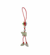 Lucky Real Jade Phone Charm Chinese Year of The Ox
