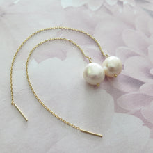 Load image into Gallery viewer, Sterling Silver Gold Plated Freshwater Pearl Earrings