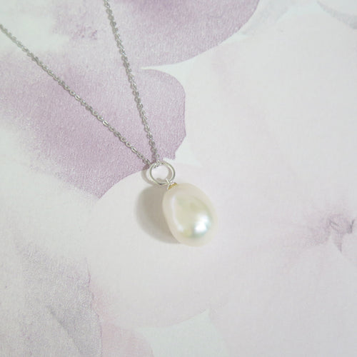 Sterling Silver Freshwater Pearl Pendant Necklace