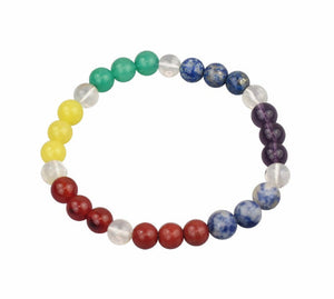 Chakra Power Bracelet With Real Gemstones