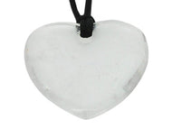 Lucky Quartz Aquarius Birthstone Heart Pendant