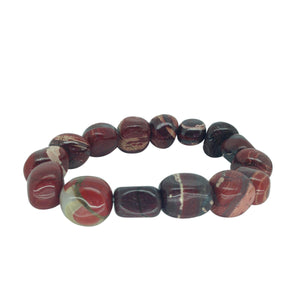 Lucky Red Jasper Libra Birthstone Bracelet