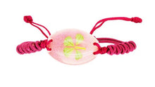 Load image into Gallery viewer, Lucky Real Four Leaf Clover Sparking Pink Bracelet