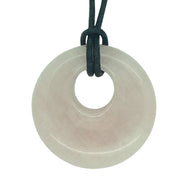 Lucky Rose Quartz Taurus Birthstone Agogo Pendant