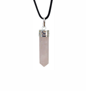 Rose Quartz Chakra Pendulum Pendant