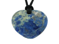 Lucky Sodalite Sagittarius Birthstone Heart Pendant