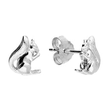Load image into Gallery viewer, Sterling Silver Squirrel Stud Earrings